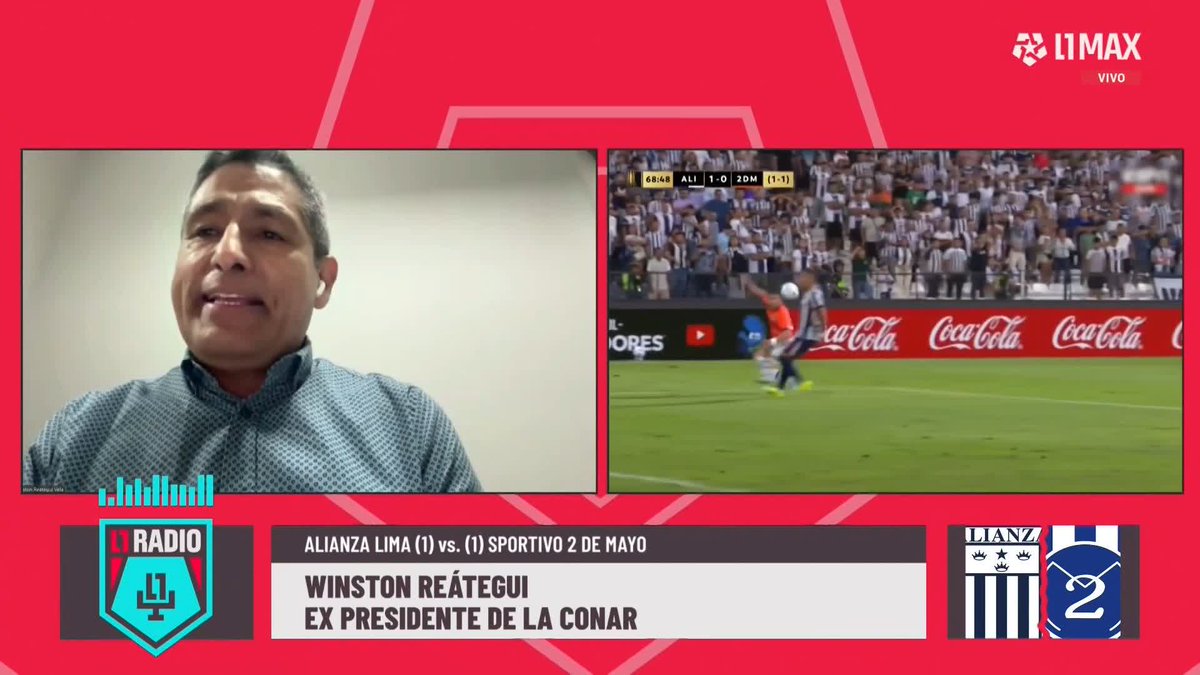 🎙️Winston Reátegui Vela : “ESTO ES PENAL. EL PARAGUAYO JUEGA EL BALÓN PRIMERO" "El arquero de Alianza choca de manera imprudente" #AlianzaLima #L1Radio 📺 Conoce cómo ver L1MAX en vivo 👉