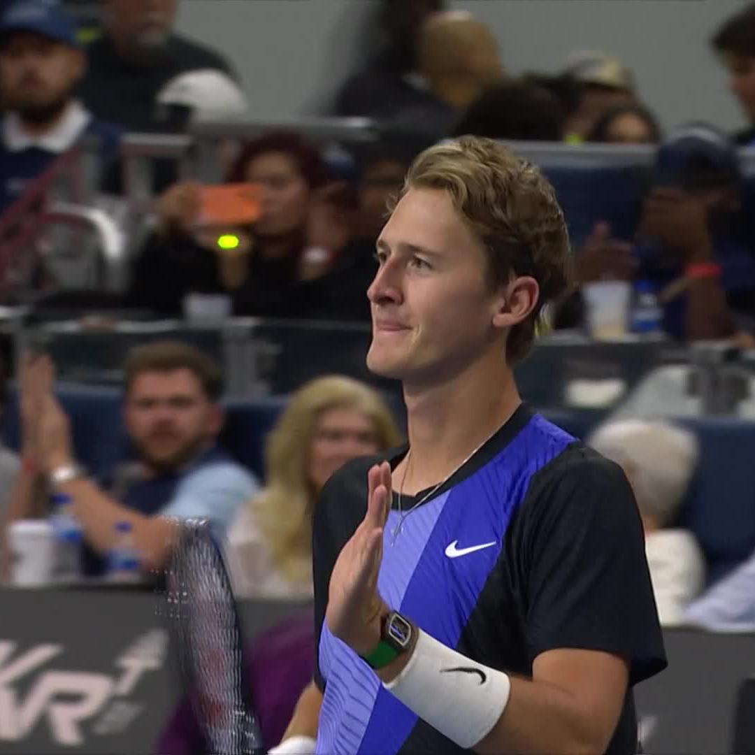 Korda comes through 👏 Sebastian Korda wraps up Day 3 in Dallas with a 7-5 6-1 win over Tiafoe. #DALOpen