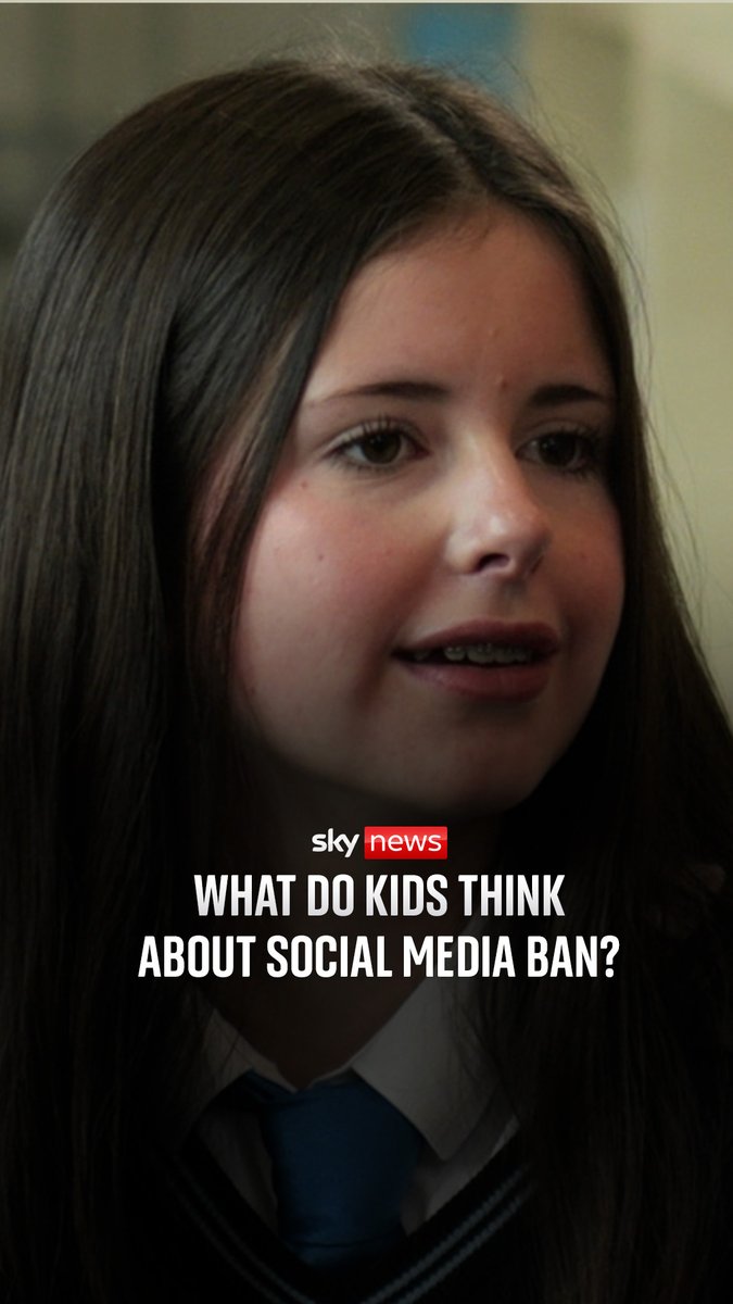 Sky's Beth Rigby and Technology Secretary Liz Kendall speak to a group of students about how they would feel if social media was banned for under-16s. 🔗 Read more: