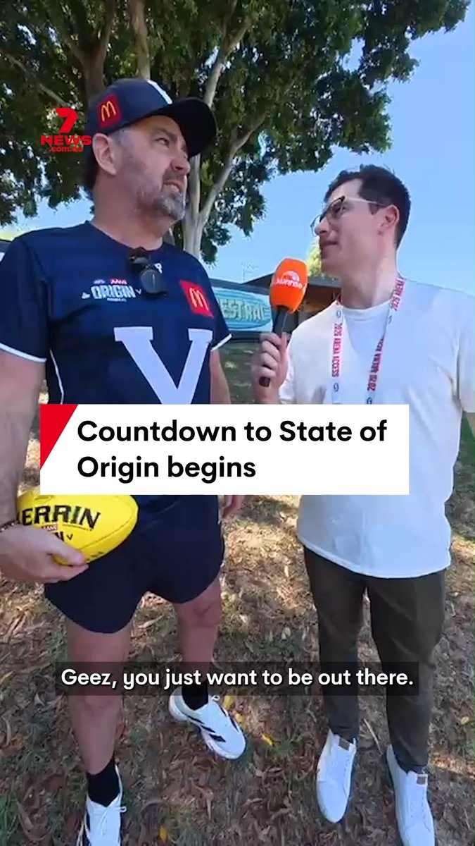 The State of Origin countdown has begun as Victorian stars train together in Perth. Victorian Selector Garry Lyon speaks to Andrew McCormack. #BigV #stateoforigin #footy #Perth