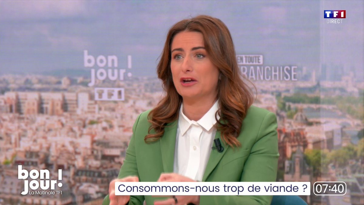 🔴🇫🇷 ALERTE INFO La propagande se met en marche et est relayée évidemment par Marine Tondelier : "Les Français mangent trop de viande". Ces gens ne vont pas dans le supermarché car ils verraient que les rayons viandes sont pleins à cause du prix.