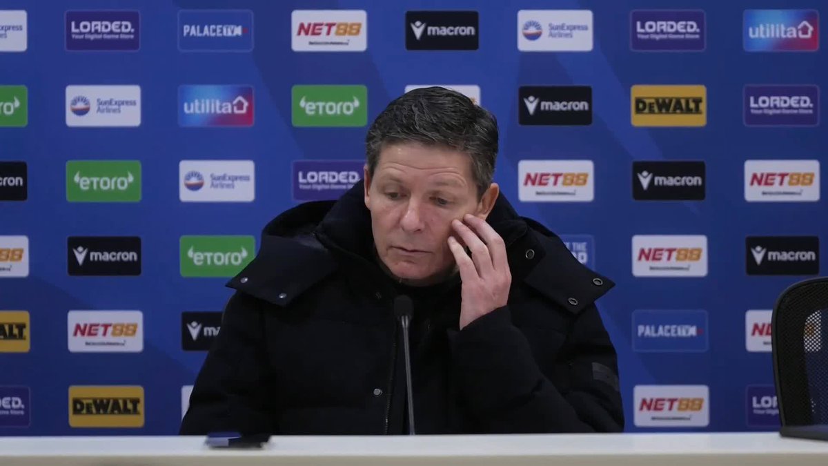"It felt like Sunday afternoon in the garden with my kids." 😬 Crystal Palace manager Oliver Glasner claims his side 'threw away the game' after conceding three goals in eight minutes in their defeat against Burnley.