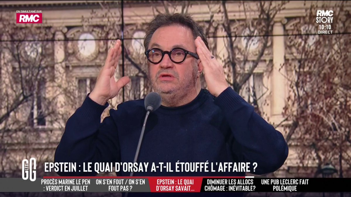 ❌ Epstein : un diplomate français cité… le Quai d’Orsay a-t-il étouffé l’affaire ? 🗣️ Yves Camdeborde : "Il faut sanctionner ! Faut arrêter le pas de vague. C'est des enfants. On ne touche pas aux enfants. On ne peut pas couvrir quelqu'un qui touche aux enfants." #GGRMC