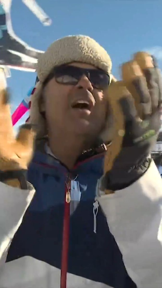 Team USA's Charlie Mickel locks in his spot for the #WinterOlympics men's Moguls final with his father watching on. 🥹 Watch Mickel and three other Americans in the final today at 6:15am ET on Peacock &amp; USA.