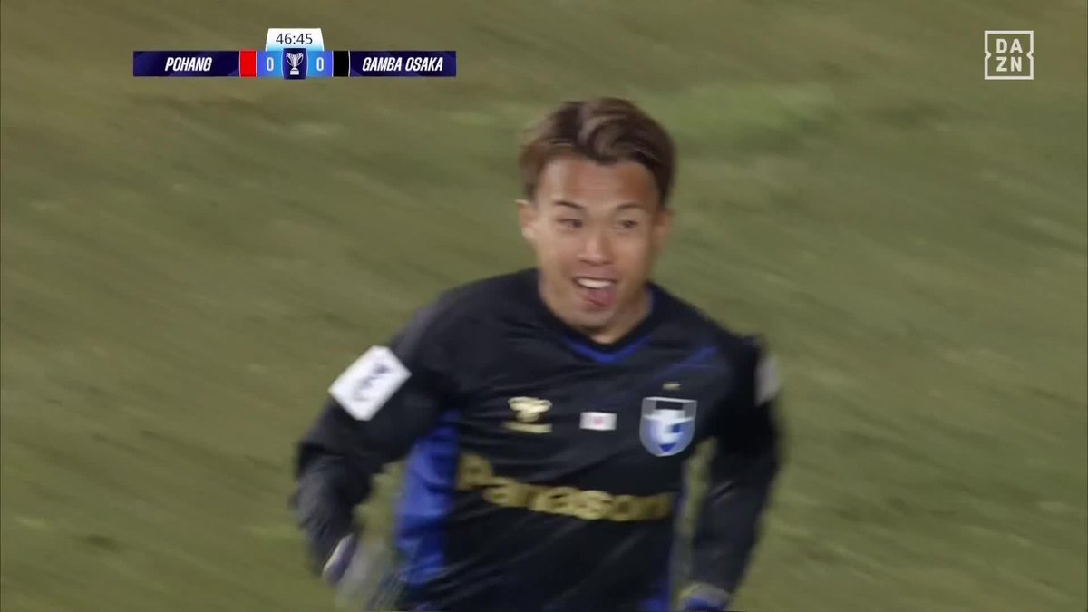 これが青黒のソニック🔵⚫️ 華麗なパスワークからスルーパスに 抜け出した山下諒也が切り返しから叩き込んだ! 山下はACL3戦連発となる先制弾! 🏆ACL2 ラウンド16 第1戦 🆚浦項×G大阪 📺DAZN ライブ配信中 #ACLTwo #だったらDAZN