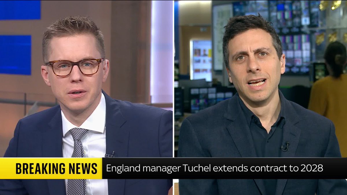 England men's boss Thomas Tuchel's contract has been extended to 2028. Sky's Sports Correspondent Rob Harris has the latest updates. ⬇️ Read more: 📺 Sky 501, Virgin 602, Freeview 233 and YouTub