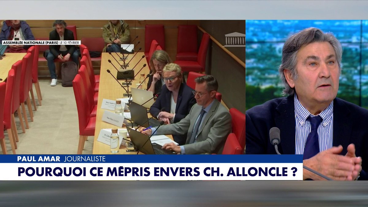 «La Commission d'enquête se transforme en tribunal envers Charles Alloncle», estime Paul Amar, journaliste, dans #MidiNews, à propos des critiques envers le rapporteur de la Commission sur l’audiovisuel public.