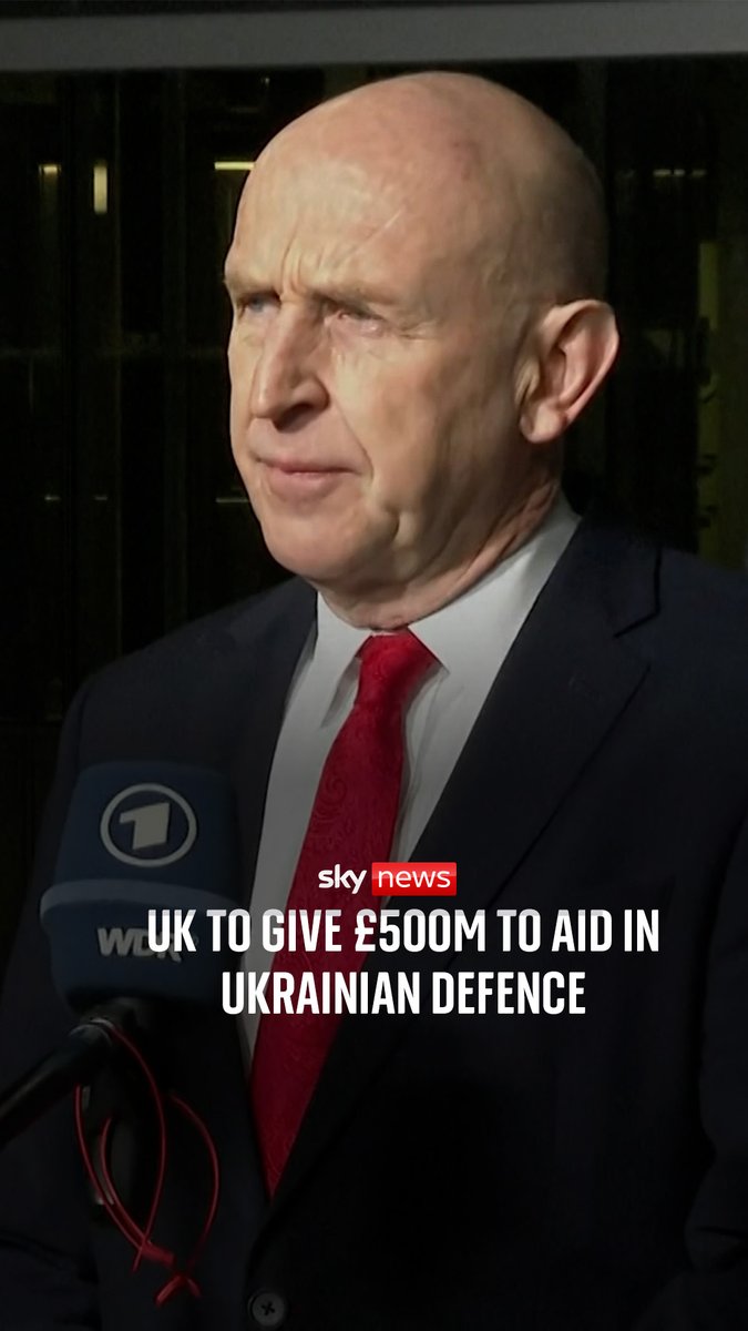 Defence secretary John Healey has confirmed that the UK will give an extra half a billion pounds in funding to help with air defence in Ukraine. Healey went onto to say that this is Britain 'building a new deal for European security within NATO'. 🔗