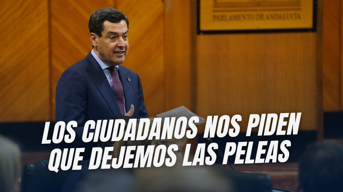 La altura política de Juanma Moreno que lo hace diferente a los demás. “Dejemos las peleas y tirarnos cosas a la cabeza, los ciudadanos quieren que trabajemos en sus problemas”.