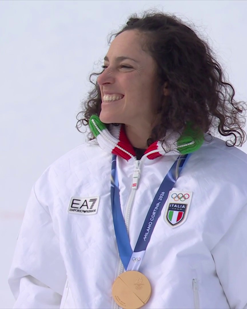 Il sorriso di Fede sul podio patrimonio dell'umanità