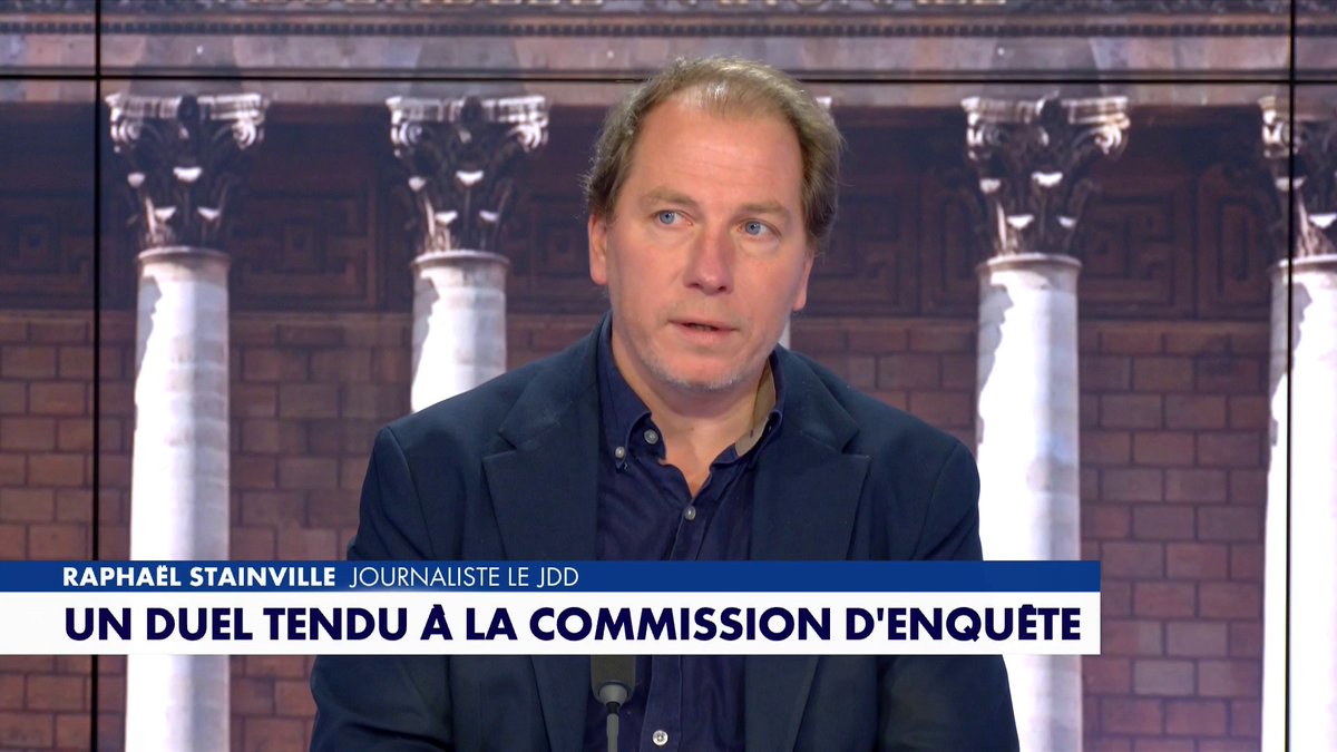 Raphaël Stainville sur Charles Alloncle, rapporteur de la commission d'enquête sur l'audiovisuel public : «Je le trouve particulièrement intéressant (...) On a l'impression de voir un homme seul face à des notables qui font tout pour maintenir les choses en l'état».
