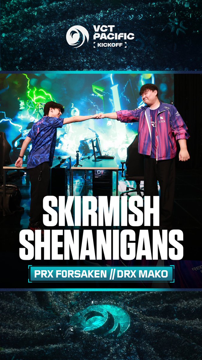 A Skirmish 1v1 for their elimination match, but PRX f0rsakeN and DRX MaKo kept it light behind the scenes 🩵