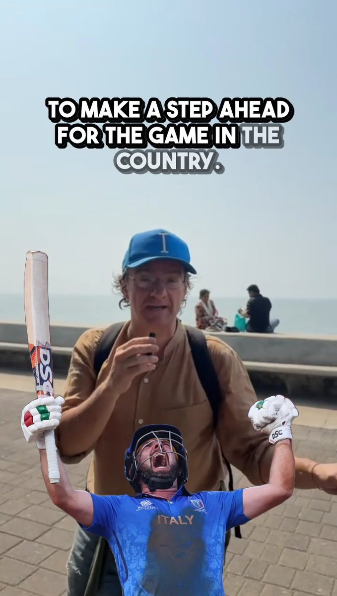 From Italy to Mumbai, these locals travelled across continents to watch cricket take a step ahead in their country 🇮🇹