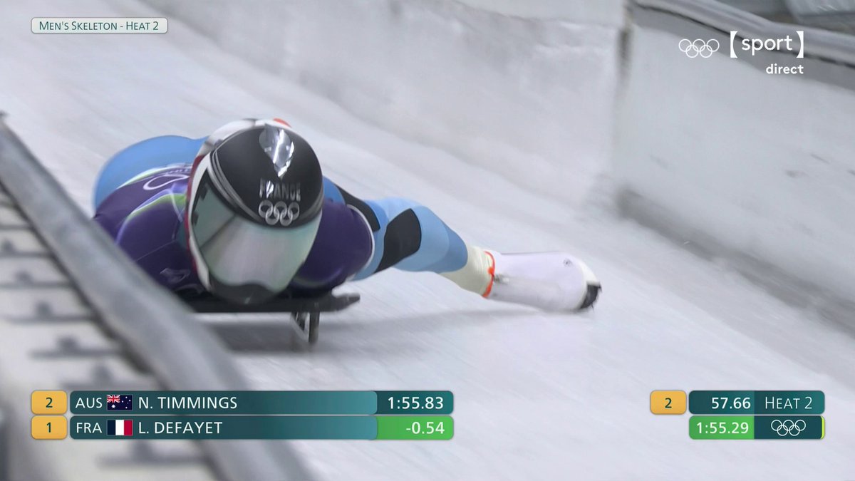 J’imagine tellement l’entraînement du matin. Il est 8h, t’as peut être mal dormi, t’es pas encore complètement réveillé et tu t’envoies à + de 100km/h la tête la première dans une descente glacée. C’est la définition d’être givré 🤣 #MilanoCortina2026