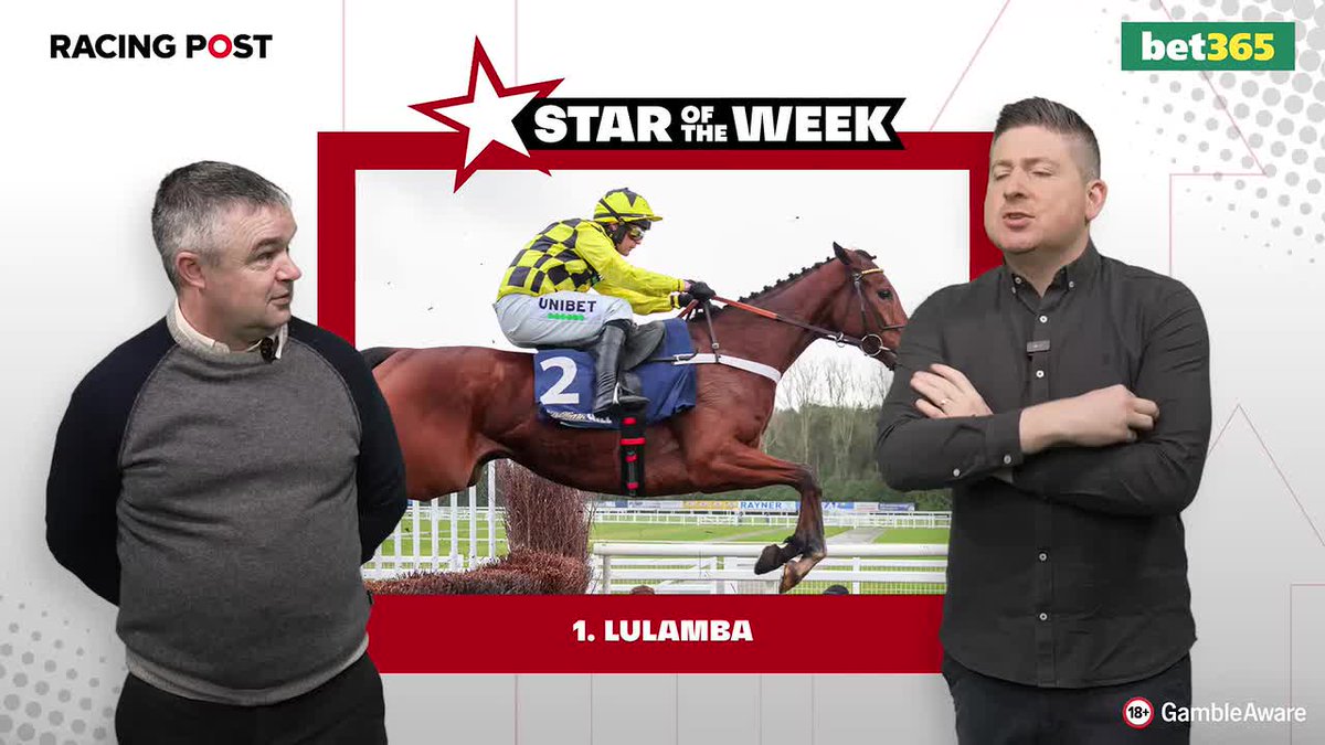 🐎 Upping The Ante with bet365 🐎 ⭐️ STAR OF THE WEEK ⭐️ 🗣 "He triumphed in the face of adversity. He looked in trouble, and then in the blink of an eye, the race was over" Johnny Dineen nominates LULAMBA as his star of the week 18+ #GambleAware