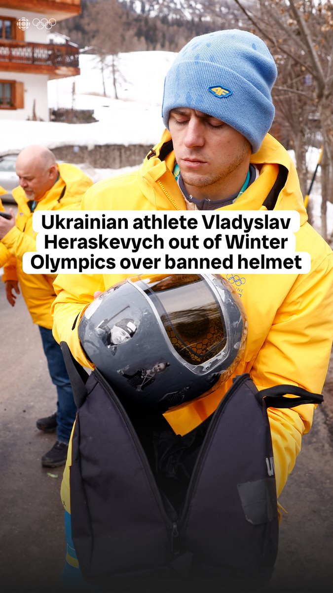“I believe it’s very unequal treatment” Ukrainian athlete Vladyslav Heraskevych is OUT of #MilanoCortina2026 over his banned helmet Story: