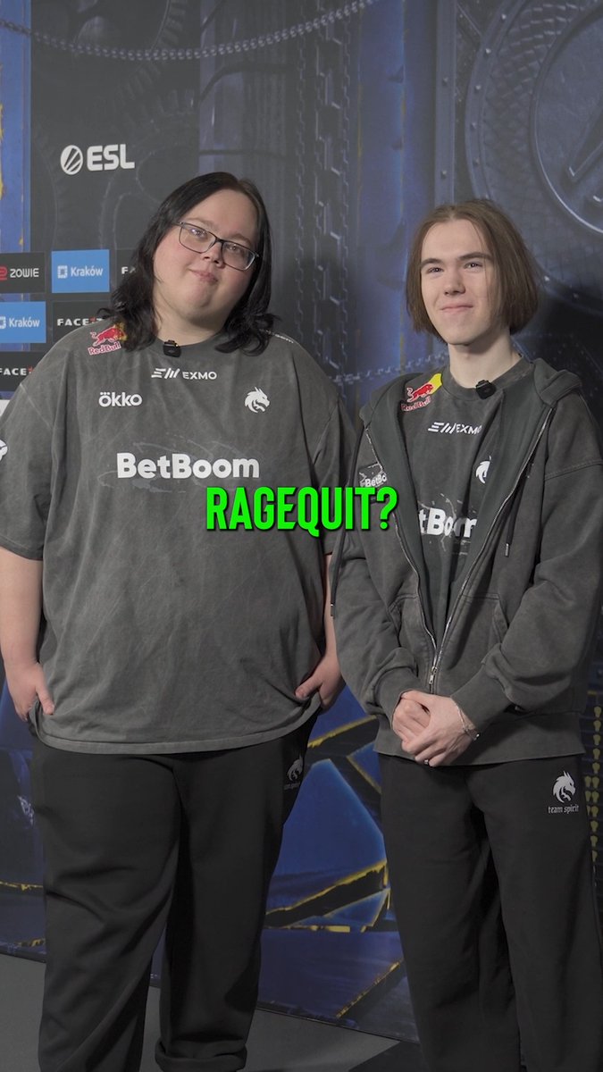 "Who is the most likely to...." Team Spirit CS2 edition 😔 donk1337 magixx #IEM
