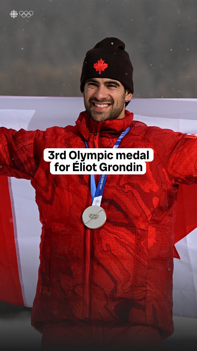 WHAT A RACE 😱 Canada’s Éliot Grondin wins silver in photo finish at #MilanoCortina2026 🇨🇦🥈 #MedalMoments presented by BRP #BRPHeartbeat