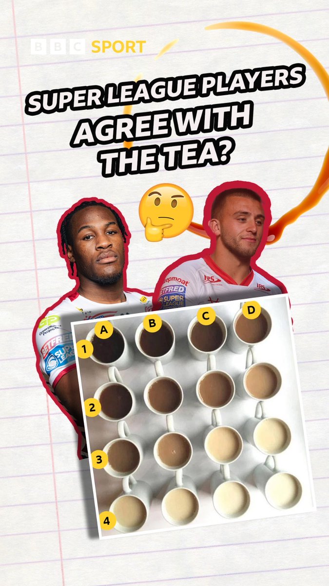 How do you take your tea? 🤔☕ The stars of Super League pick their perfect cuppa!