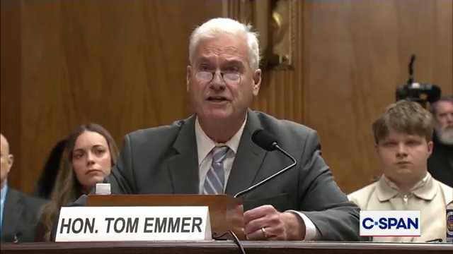 Rep. Tom Emmer destroys Minnesota AG Keith Ellison and Minneapolis Mayor Frey in opening statement before Sen. Homeland Security Cmte.: "They have turned Minnesota into a safe haven for criminal illegal aliens."
