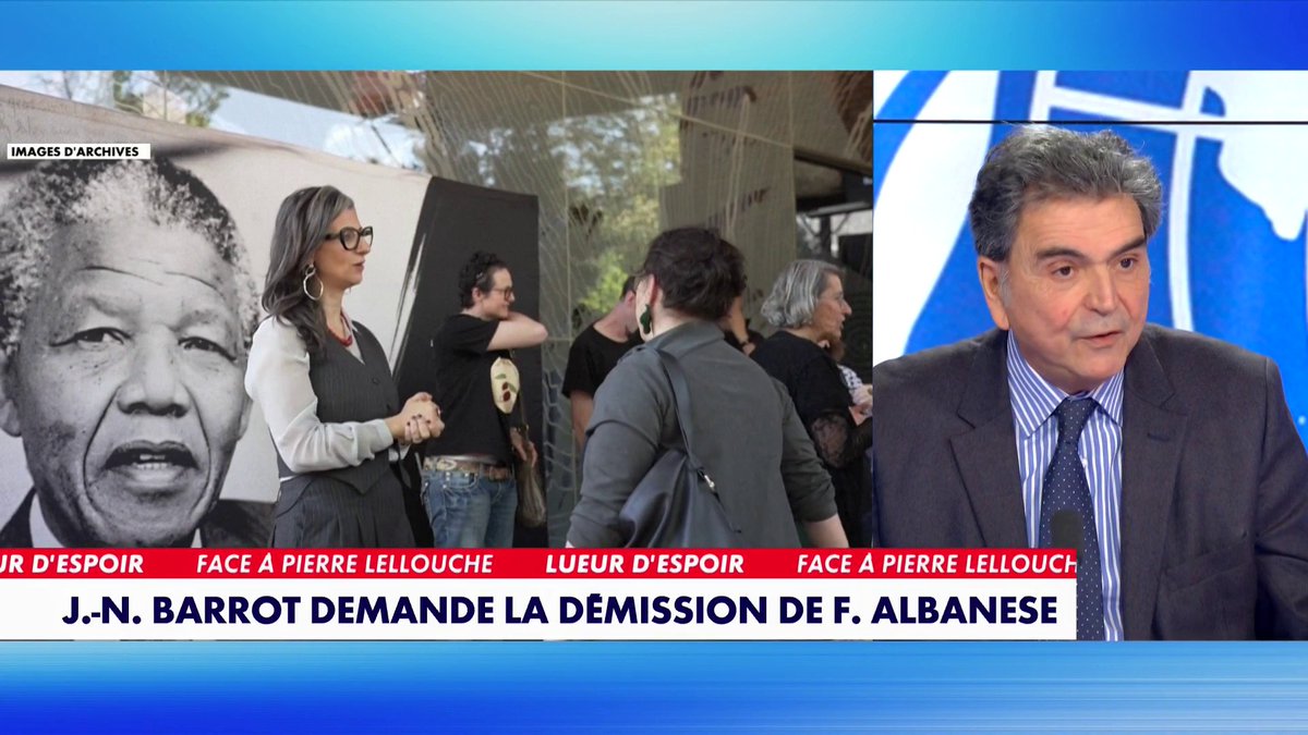 Alors que Jean-Noël Barrot exige la démission de Francesca Albanese de l'ONU, dénonçant ses propos «antisémites», Pierre Lellouche affirme : «On est une nouvelle fois en train de désigner le juif comme le bouc émissaire de l'humanité», dans #FaceAPierreLellouche