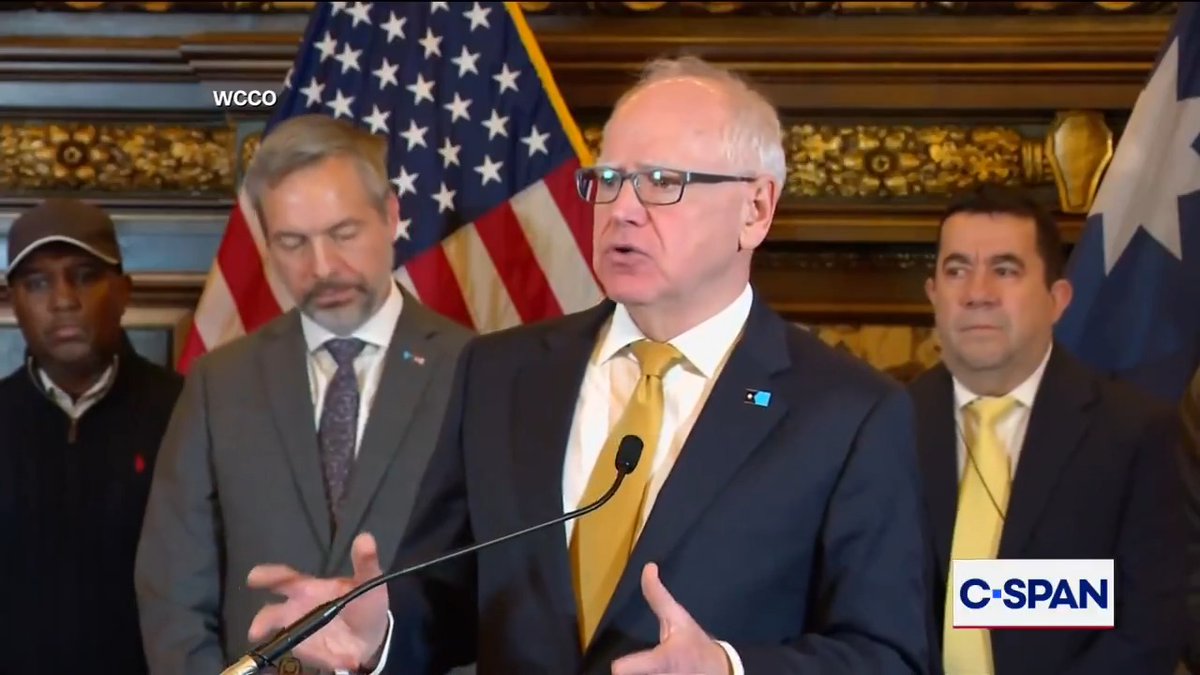 Minnesota Governor Tim Walz: The federal government needs to pay for what they broke here. There are going to be accountability on things that happened, but one of them is the incredible and immense cost borne by the people of this state. The federal government needs to be responsible.