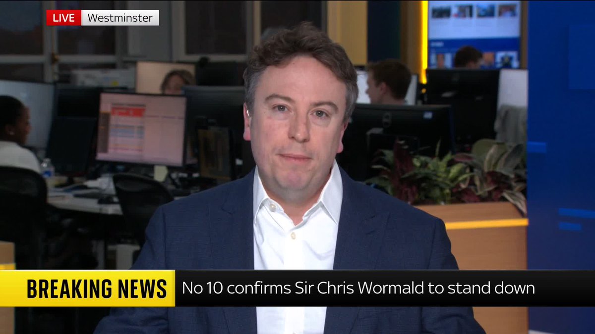 BREAKING: The UK's most senior civil servant, cabinet secretary Sir Chris Wormald, is leaving Downing Street. Our deputy political editor Sam Coates Sky has the details. 📺 Sky 501 and YouTube