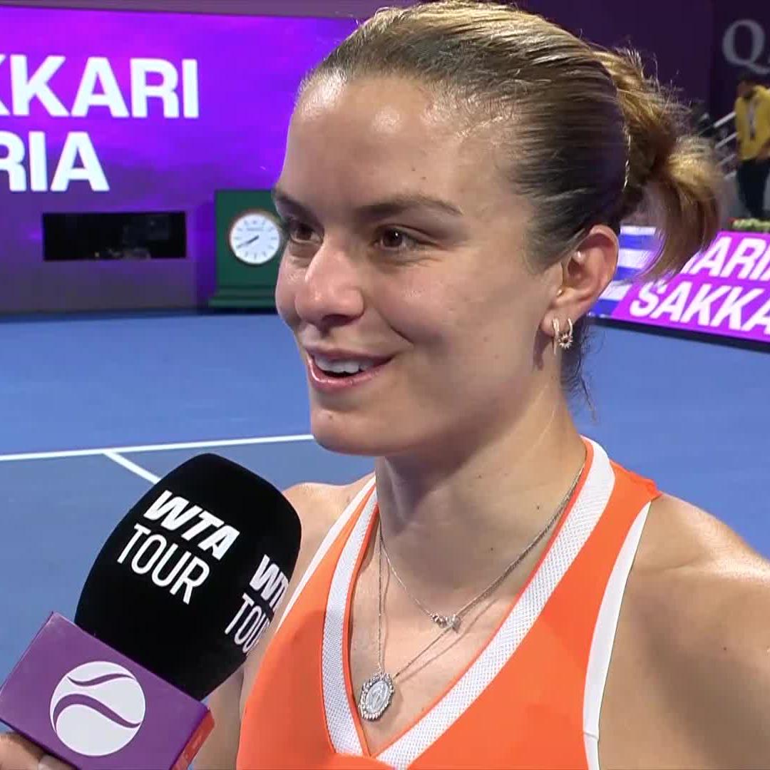 Back believing in herself 🧡 Maria Sakkari | #QatarTotalEnergiesOpen