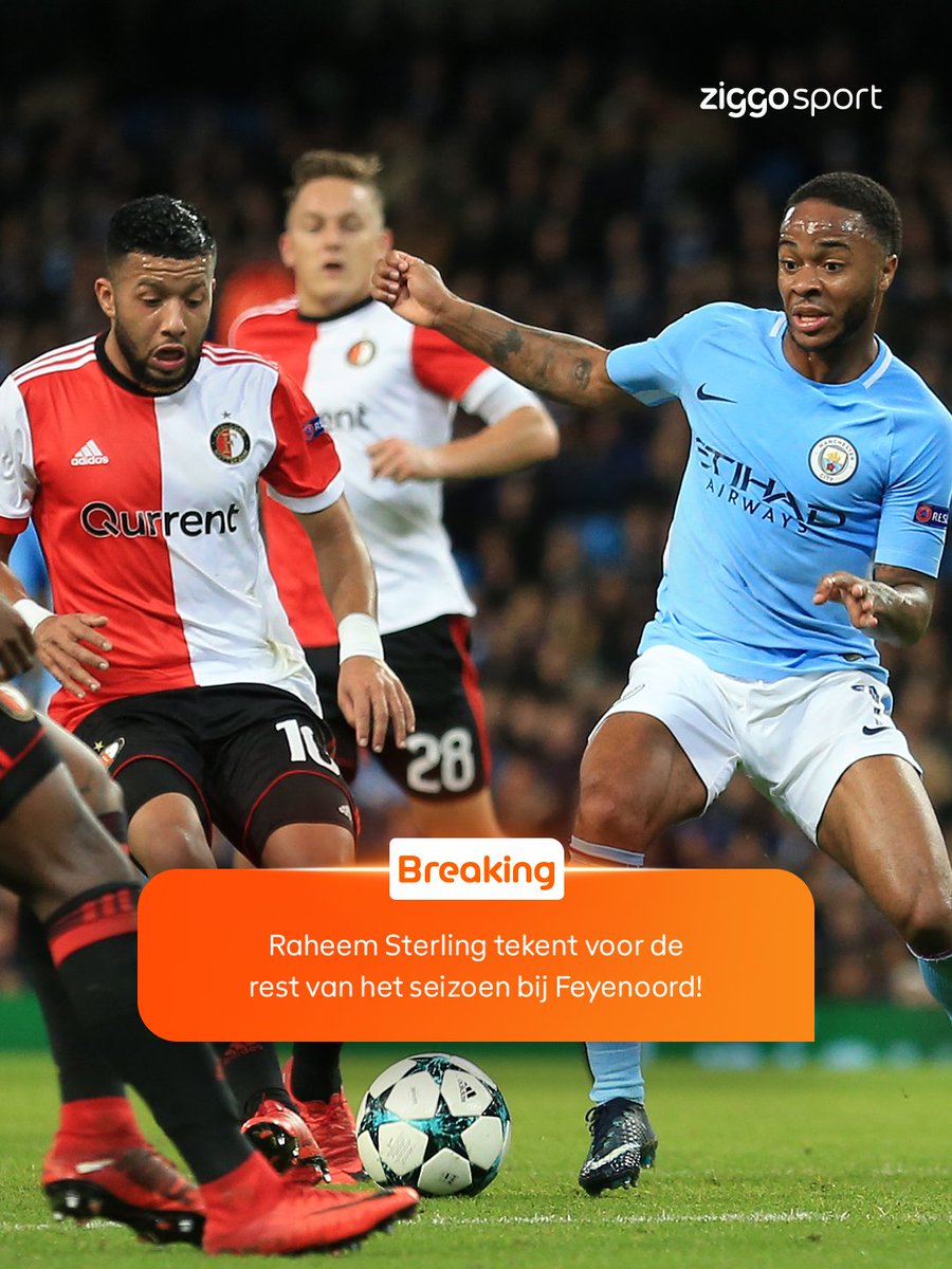 Feyenoord stunt met het aantrekken van de 31-jarige Engelsman ๐คฏ #ZiggoSport #Feyenoord #RaheemSterling