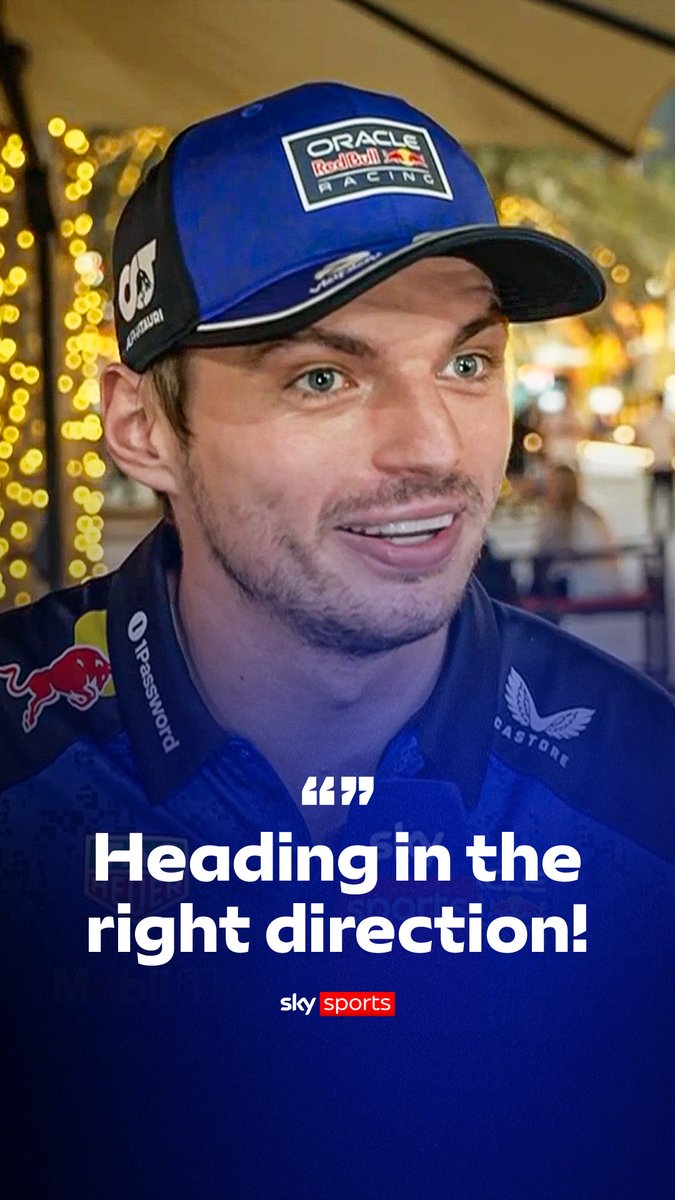 "We're heading in the right direction" 📈 Max Verstappen discusses Red Bull's start to testing in Bahrain 🗣️