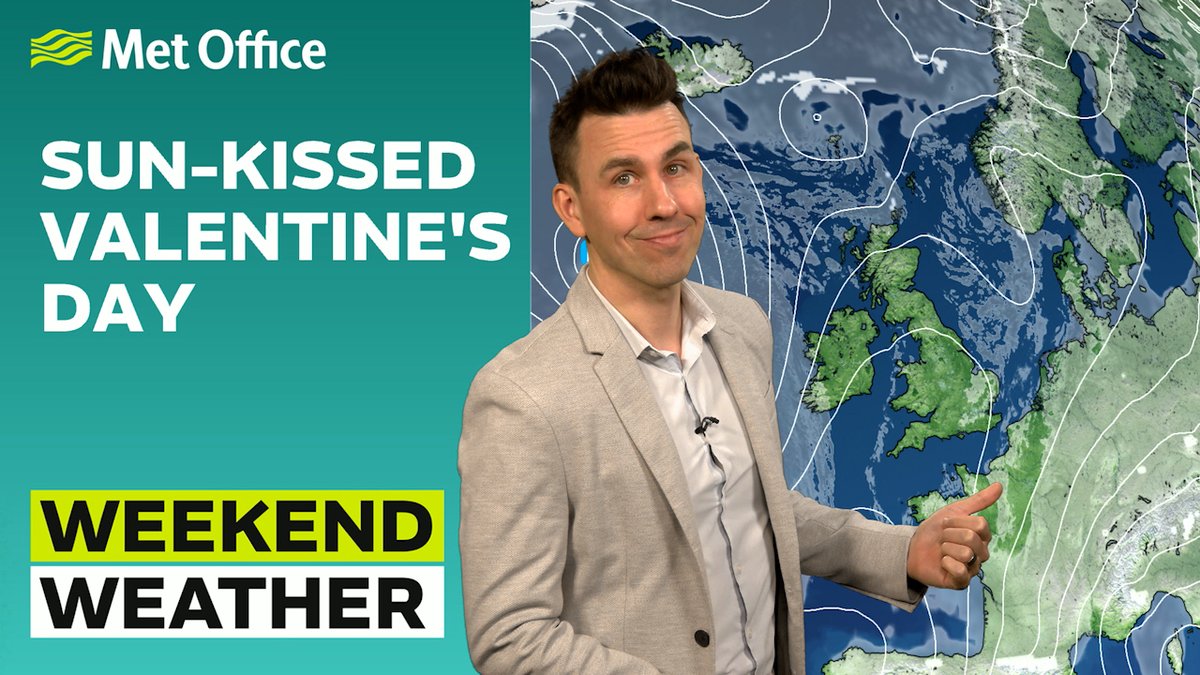 💘🌤️ There may be romance in the air for Valentine's Day but will there also be sunshine? Here's Aidan with the Weekend Weather forecast 👇