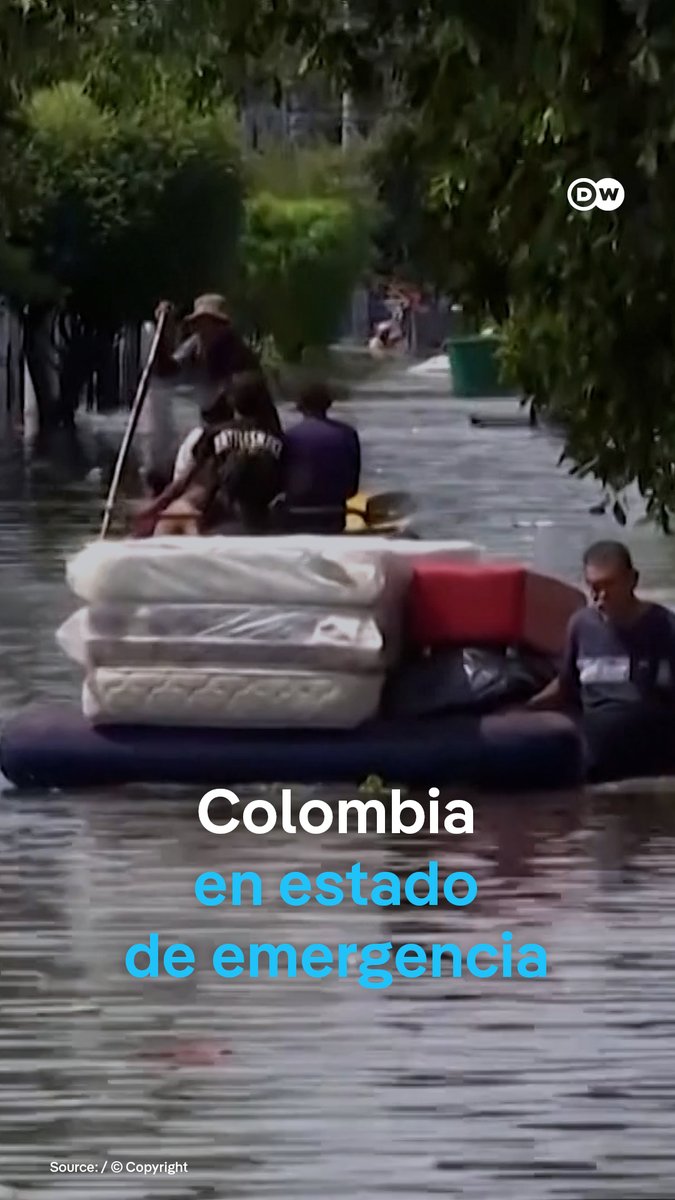 🇨🇴 | Colombia decreta el estado de emergencia por inundaciones en el norte del país Las fuertes lluvias dejan casi una veintena de muertos y unos 150.000 damnificados, especialmente en el departamento de Córdoba.