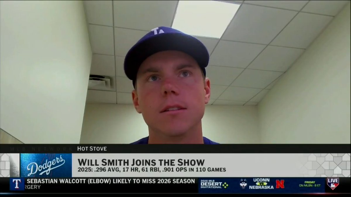 “To win a World Series, that's our goal every year with the Dodgers... so that's the plan.” Will Smith joined discussed seeking a three-peat this season, his veteran presence around the club and seeing Yoshinobu Yamamoto warm up in Game 3 of the World Series on #MLBNHotStove.