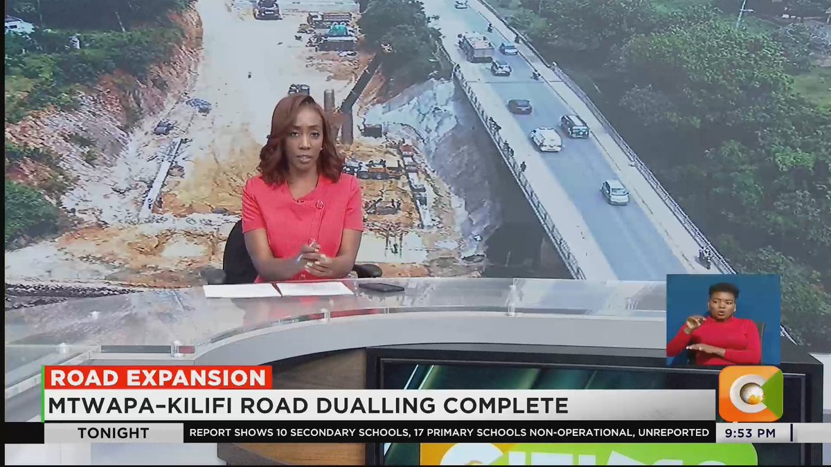Road Expansion: Mtwapa–Kilifi road dualling complete Ksh 838M released for compensation 4 out of 7 bridges complete Project deadline set for February 2027 #CitizenTonight