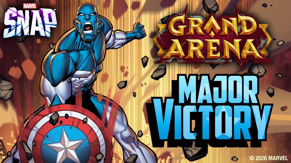 🎉 GRAND ARENA RETURNS to Marvel Snap! Major Victory steps into the spotlight as an exclusive reward. Let LaurenWhatevs from Snap On This!! Podcast break it all down.