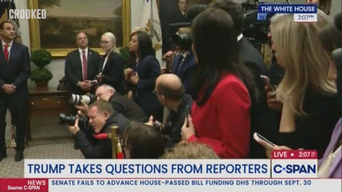 REPORTER: Have you fired the staffer that posted the video from your account that included the Obamas? TRUMP: “No I haven’t. That was a video on, as you know, voter fraud. And a fairly long video that had a little piece that had to do with the Lion King.”