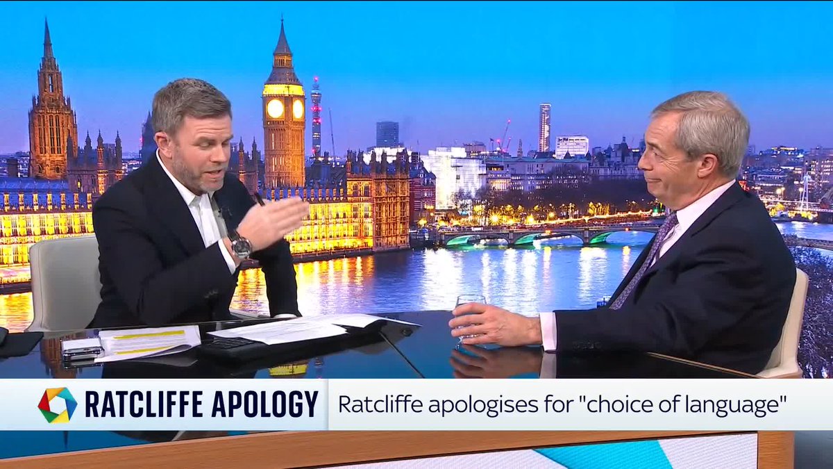 "This is ridiculous to compare high-skilled migration or work permits." Reform UK leader Nigel Farage is pressed by Matt Barbet on Sir Jim Ratcliffe's comments on immigration, while employing footballers from all over the world at Manchester United.