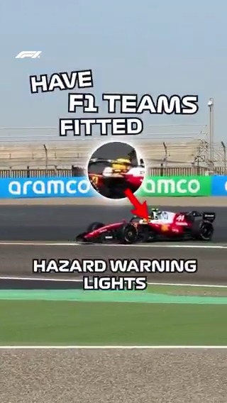 Keeping visible out on track 👀 Now you know why F1 cars are fitted with lights on the mirrors! 💡 #F1 #F1Testing