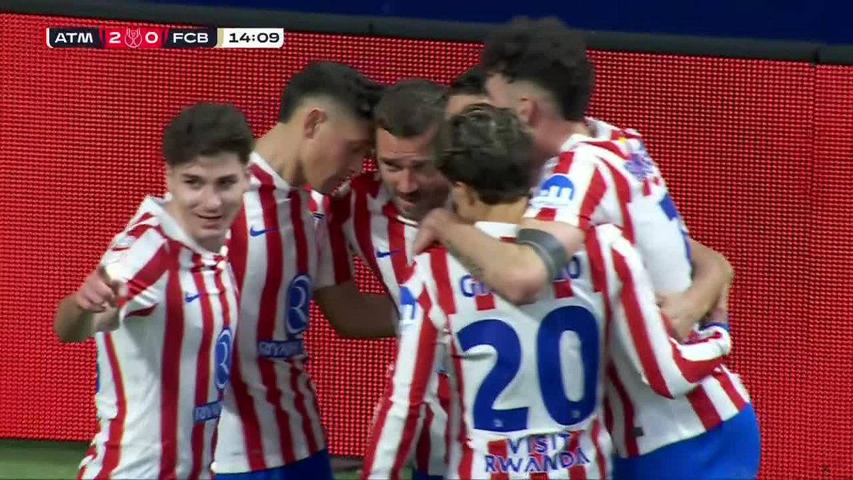 Griezmann makes it 2-0 for Atletico Madrid! They are shocking Barcelona right now 🤯