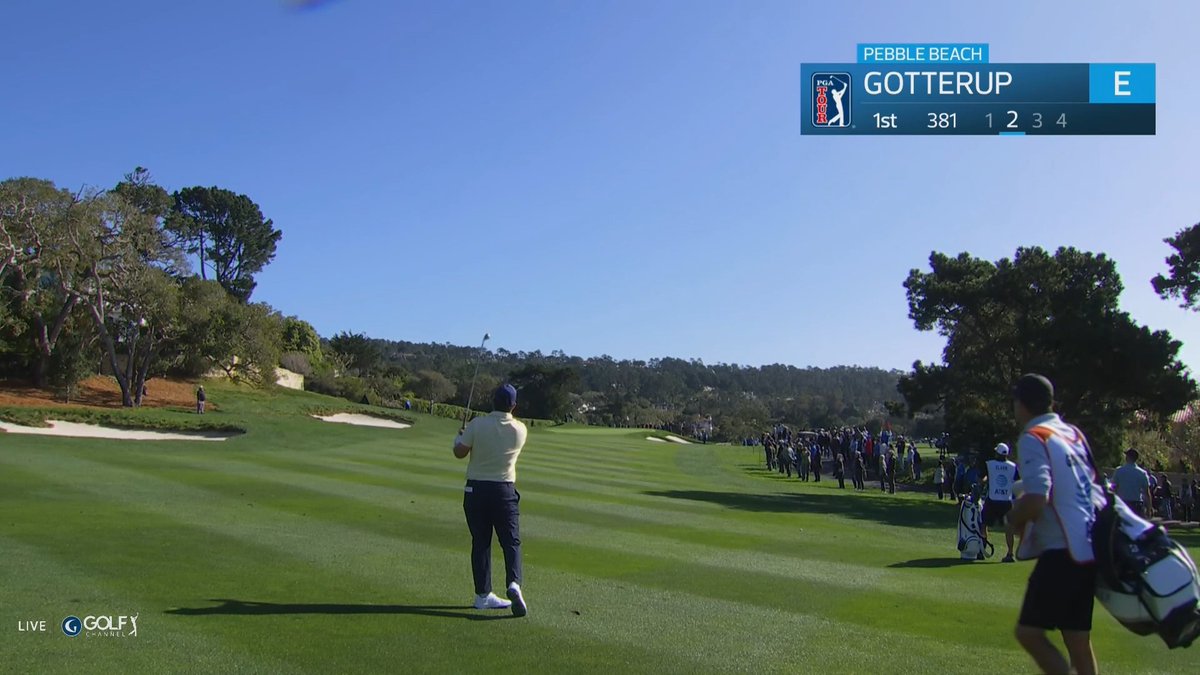 Gotterup is LOCKED. IN. Six straight birdies to start coming off last week’s win.