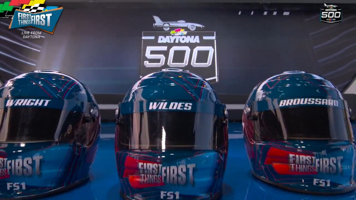 Live from the Daytona 500, it’s the show that got custom NASCAR helmets 🏁 nick wright | Wildes | Chris Broussard