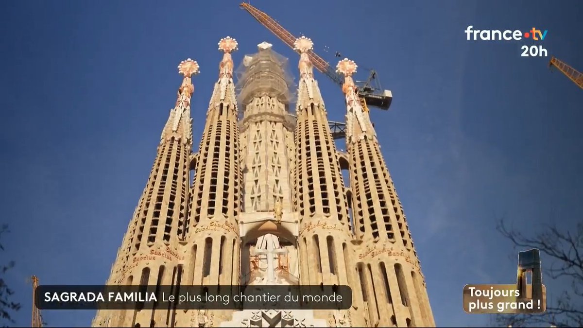 🇪🇸 Après 150 ans de travaux, pourquoi la Sagrada Familia de Gaudi, à Barcelone, la basilique la plus haute du monde, est toujours inachevée ? #JT20h