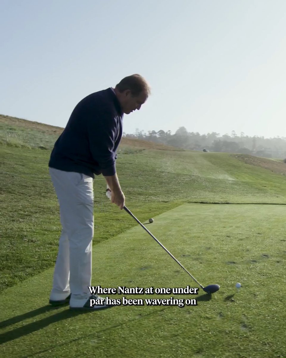 Jim Nantz commentating his own shot at Pebble Beach. 😂