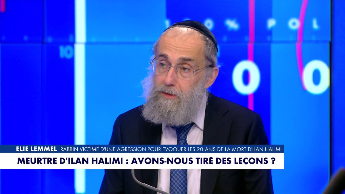 «Aujourd'hui, il y a une forme d'antisémitisme très décomplexée», estime Elie Lemmel, rabbin victime d'une agression, présent pour évoquer les 20 ans de la mort d'Ilan Halimi