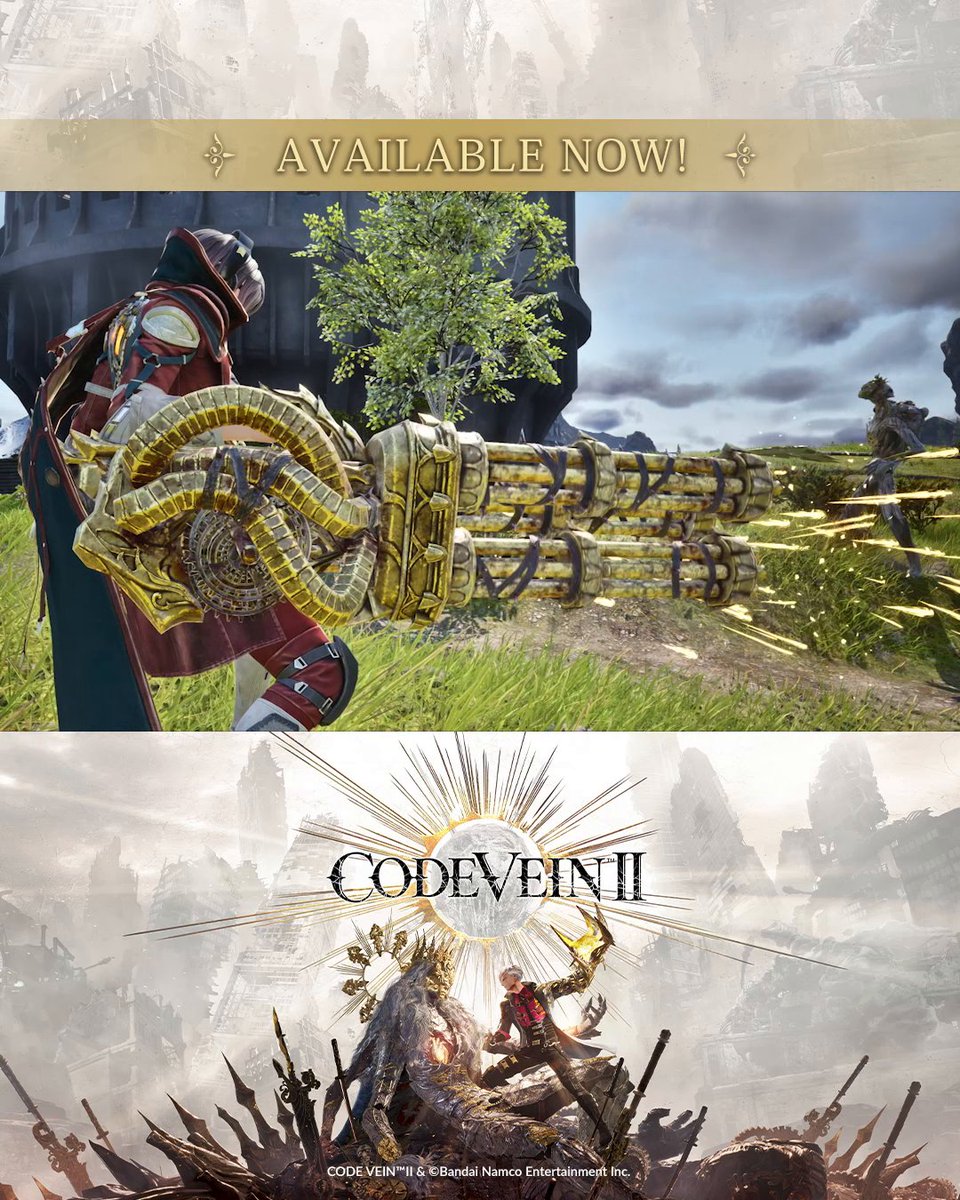 Twin barrels spinning in harmony✨ Mow down all that approaches and watch them crumble at your feet by using the MK Rossenritter firearms. #CODEVEIN II