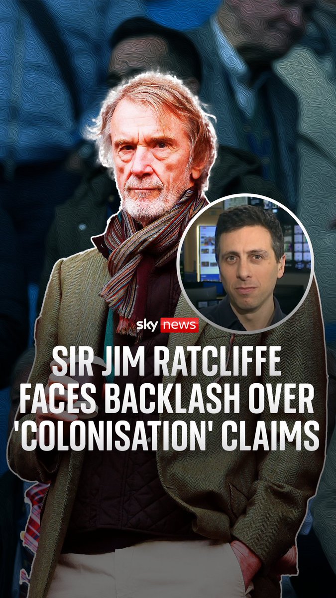 Manchester United co-owner Sir Jim Ratcliffe has been heavily criticised for his comments on Sky News saying immigrants had "colonised" the UK. Since the interview, the businessman has apologised for his language, as our sports correspondent Rob Harris reports.
