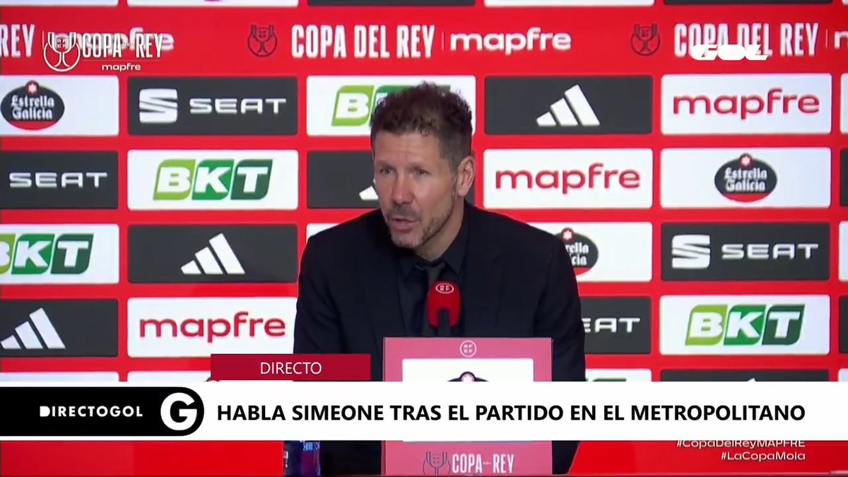 🗣️Simeone: "Es un partido que quedará para el recuerdo. Nuestra gente necesita jugar partidos importantes"