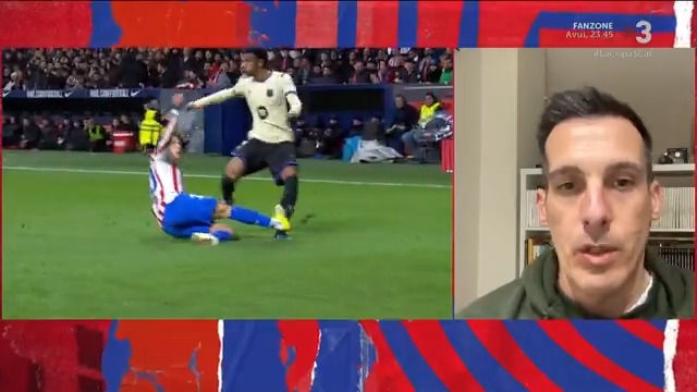 🟥 "ÉS UNA VERMELLA DE CALAIX" 🎙️ Xavi Estrada Fernàndez no té dubtes amb l'entrada de Giuliano a Balde #LaCopa3Cat