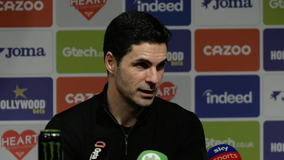 ''If we would have lost to Newcastle in October, we were eight points behind Liverpool in October... there is a lot of ifs'' Mikel Arteta on the title race and focusing on ''what we have to do'' 🔴