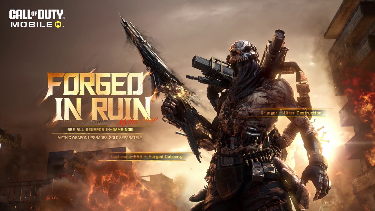 Rule the wasteland ☠️ Unlock the Mythic Lachmann-556 - Forged Calamity in the Forged in Ruin Mythic Drop. Live NOW!